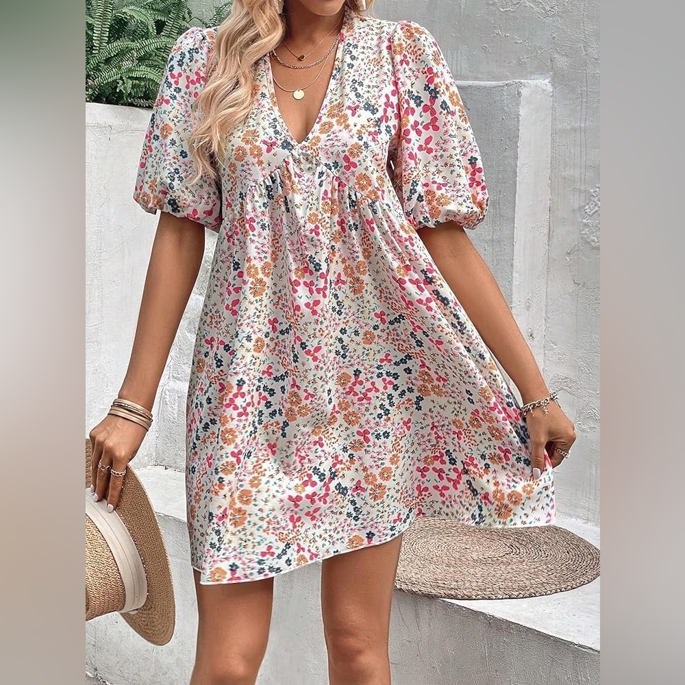 Women’s Floral Dress Size Large NWT